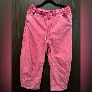 Gap pink oversized medium cotton pants